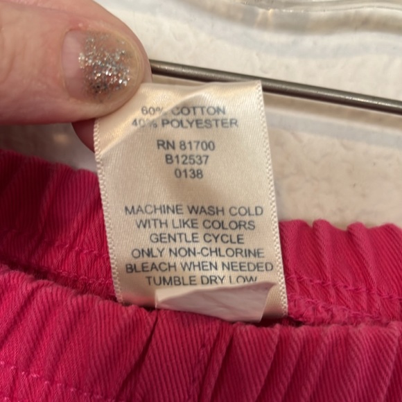 💗HOT PINK ANKLE LENGTH PANTS SZ L 32Wx20L BY BLAIR NWOT EXCELLENT CONDITION! - Picture 4 of 5